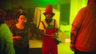 Boots Riley being interviewed for this movie